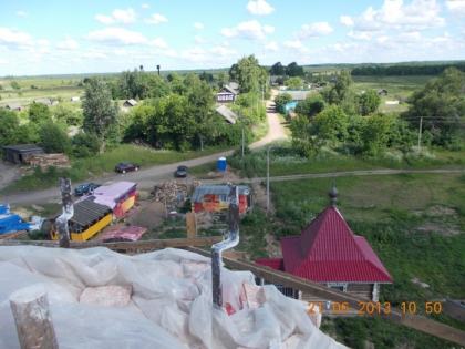 Закладка первых кирпичей в стены церкви Архистратига Михаила