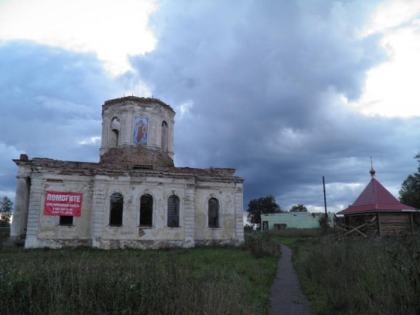 Сборка кровли часовни