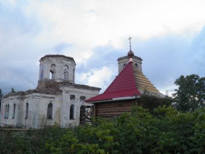 Сборка кровли часовни