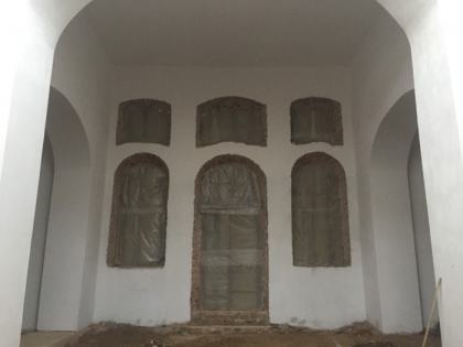 Утепление окон и дверей в хр,части и трапез, 03.12.2018