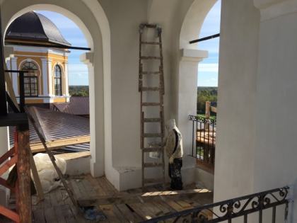 Покраска колокольни внутри 26.09.2025