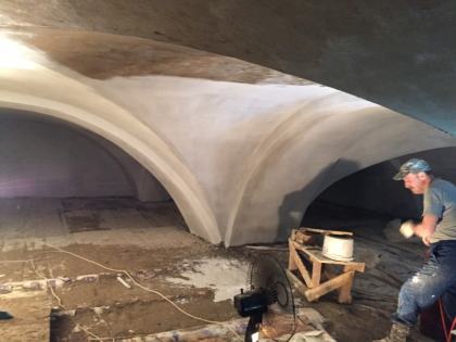 Штукатурка сводов центральная часть 28.01.2018