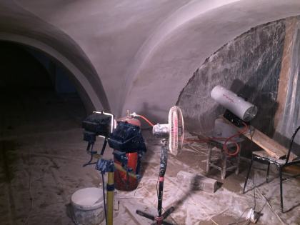 Штукатурка сводов центральная часть 28.01.2018