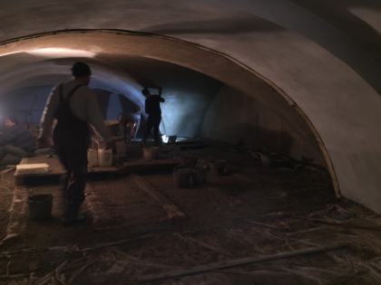 Штукатурка сводов центральная часть 28.01.2018