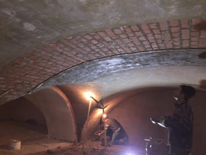 Штукатурка сводов центральная часть 28.01.2018
