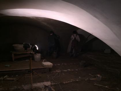 Штукатурка сводов центральная часть 28.01.2018