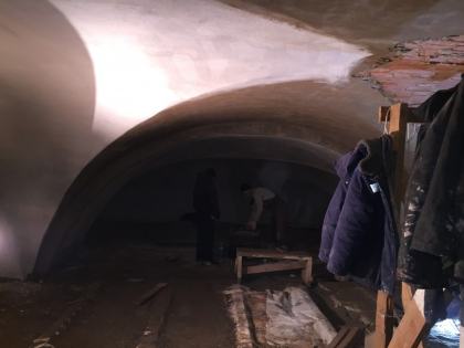 Штукатурка сводов центральная часть 28.01.2018