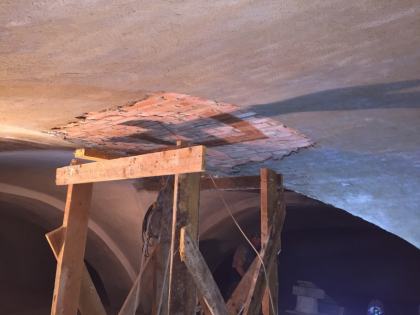 Штукатурка сводов центральная часть 28.01.2018