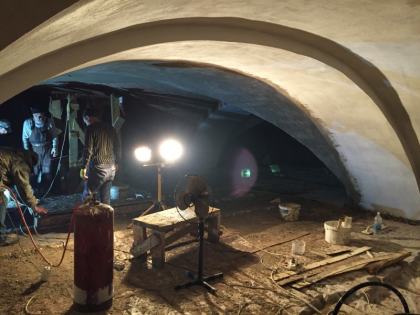 Штукатурка сводов центральная часть 28.01.2018