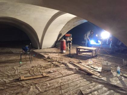 Штукатурка сводов центральная часть 28.01.2018