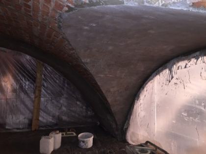 Штукатурка сводов центральная часть 28.01.2018
