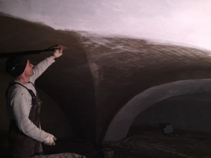 Штукатурка сводов центральная часть 28.01.2018